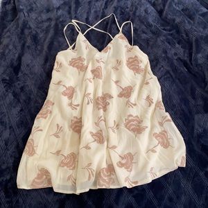 Flowy floral print dress